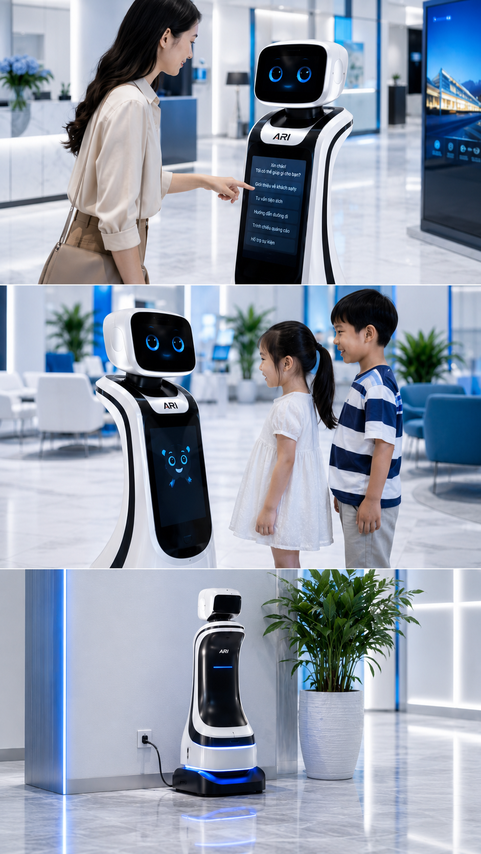 Các khả năng hoạt động của Robot Ari